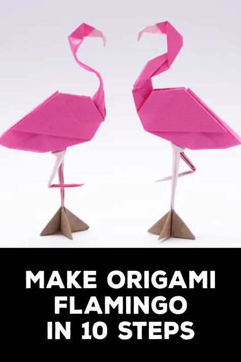 How to Make Origami Flamingo Origami Flamingo Tutorial, Flamingo Origami, Paper Flamingo, Diy Crafts To Do At Home, House Vibes, How To Make Origami, Orange Paper, Traditional Japanese Art, Diy Crafts To Do