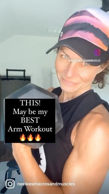 Neelee Tschetter | Certified Macro Coach on Instagram: "Starting this week out HOT 🔥 This arm workout is so Good! You are gonna want to SAVE and try it! Bicep 21s are hard enough alone but when you pair w Tricep 21s as a superset - your arms will be on 🔥🔥🔥! Challenge yourself with 3 sets - if you really want to bring it do 5 sets and that’s it for Arm Day! 💪🏻💪🏻💪🏻 Bicep 21s 7 low curls 7 high curls 7 full curls Tricep 21s 7 high 7 low 7 full Rest & Repeat this superset I only did 3 in t Arms Superset Workout, How To Get Ripped Arms, Bicep 21s, Low Curls, How To Get Ripped, Full Curls, Arm Curls, Good Arm Workouts, Fit Over 40