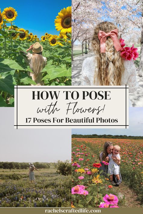 Flowers and photos are two of the most beautiful things in life, and when put together, can create stunning and unforgettable images. If you're looking for ways to pose with flowers for beautiful photos, then look no further! In this guide, we'll take you through 17 posing tips and tricks to help you make the most of your floral photo shoot. Learn how to naturally incorporate flowers into your poses and make your photos look truly breathtaking. Pose With Flowers, Floral Photo Shoots, Aesthetic Kirby, Giving Flowers, Flower Photoshoot, Outdoor Pictures, How To Shade, Travel Photography Tips, Photography Posing Guide