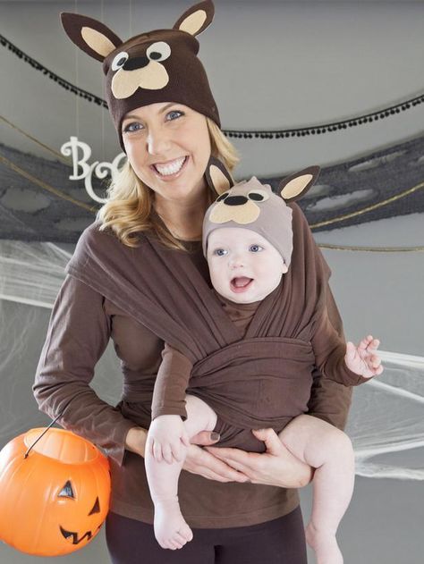 #DIY Halloween Costume: Mama and Baby Kangaroos>> http://www.hgtv.com/handmade/make-a-matching-mom-and-baby-kangaroo-costume/index.html?soc=pinterest Kanga Costume, Baby Wearing Costumes, Kangaroo Costume, Mom Halloween Costumes, Creative Halloween Costumes Diy, Mom Costumes, Halloween Templates, Diy Kostüm, Mama And Baby