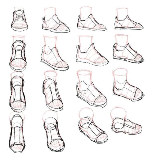 Shoes Drawing Tutorial, Drawing Shoes, Feet Drawing, Corak Menjahit, Výtvarné Reference, Art Help, Siluete Umane, Shoes Drawing, Sketches Tutorial