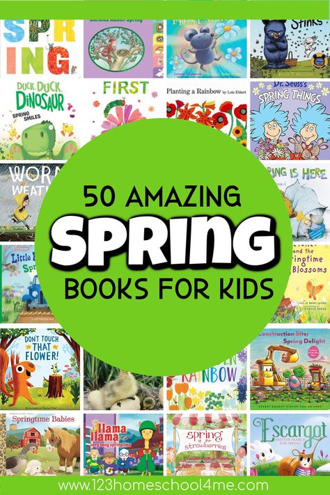 50 Best Spring Books for Kids Spring Read Alouds Kindergarten, Spring Books For Kids, Spring Read Alouds, Read Alouds Kindergarten, Planting A Rainbow, Preschool Spring, Spring Reading, Spring Books, Spring Preschool