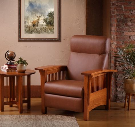 @snyfur posted to Instagram: The Classic Mission Recliner is the best spot for relaxing. #classic #leather #relax #handcrafted #shopsmall #smallbusiness #chair #lancastercounty #amishcountry #snydersfurniture Lancaster County, Amish Country, Handcrafted Wood, Lancaster, White Oak, Recliner Chair, Recliner, Wood Frame, Stain