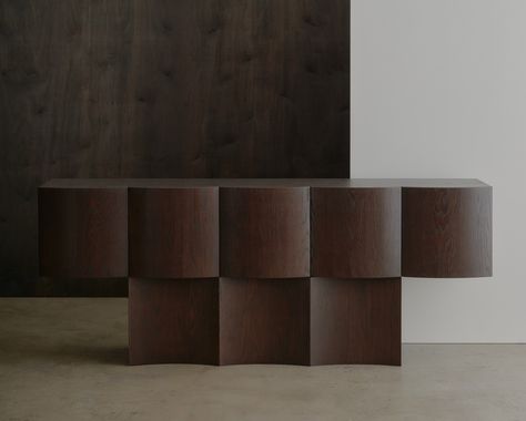 Leibal — Lune Cabinet Minimalist Cabinet, Minimal Furniture, Joinery Details, Counter Design, Studio Furniture, Workplace Design, Minimalist Architecture, Handmade Lighting, Minimalist Aesthetic