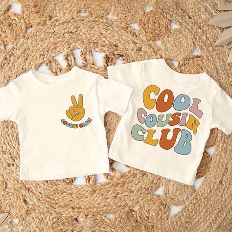 Cool Cousin Toddler Shirts Family Reunion Boys Girls T-shirt Kids Cousin Crew Short Sleeve Tshirt Family Reunion Shirts, Cousin Birthday, Cousin Crew, Girls T Shirt, Family Reunion, Retro Outfits, Family Shirts, Girls Tshirts, Boy Or Girl