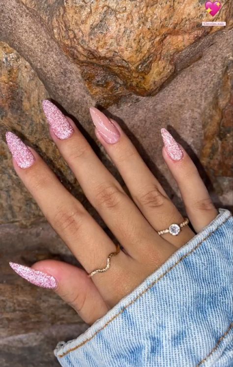 Unha estilo brilhosa Pink Bling Nails, Pink Bling, Bling Nails, Nails Inspiration, Pretty Nails, Pasta, Nails, Makeup, Pink