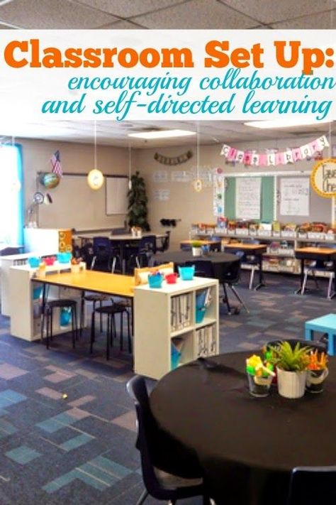 Our guest bloggers, Mollie and Amy, share how they totally rearranged their classroom in order to encourage more collaboration and self-directed learning. The reviews are in: It's a hit with their students and their students' parents! #classroomsetup #classroomenvironment #cooperativelearning #independentlearning #elementaryschool #elementarygrades #3rdgrade #4thgrade #5thgrade Classroom Learning Centers, Student Centered Classroom, Flexible Seating Classroom, Hammock Chairs, Classroom Arrangement, Alternative Seating, 21st Century Classroom, Classroom Seating, Classroom Layout