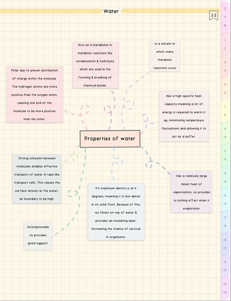 cute aesthetic biology notes Aesthetic Biology Notes, Aesthetic Biology, Properties Of Water, Bio Notes, Biology Worksheet, Hydrogen Atom, Chemical Bond, Aesthetic School, Biology Notes