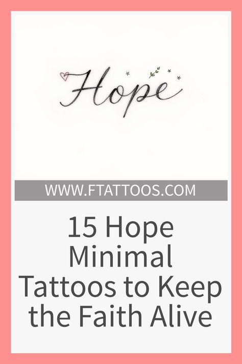 Happiness Over Everything Tattoo Design, Hope Tattoos For Women Symbol, 1 Corinthians 13:13 Tattoo, Perseverance Tattoo Symbols, Small Faith Tattoo, Hope Tattoos For Women, Hope Tattoo Designs, Faith Tattoo Designs, Alive Tattoo