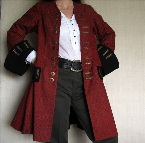 pirate frock coat Pirate Suit, Pirate Coat, Pirate Wedding, Wedding Outfits For Groom, Frock Coat, Pirate Costume, Weird Stuff, Elegant Outfit, Wedding Outfit