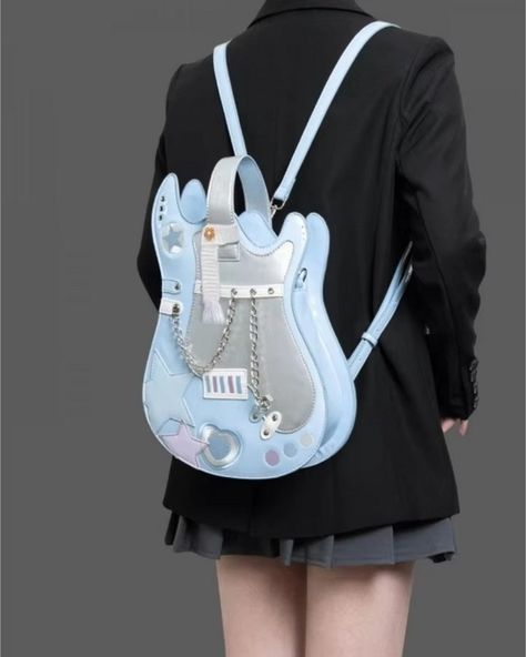 Harajuku Guitar Backpack Cross body Bag 🎉 We ship worldwide. 🎉 💜 Price: $ 45.99 💜 Shop Link: gothickawaii.com 💜 Item Link: https://gothickawaii.com/products/harajuku-guitar-backpack-cross-body-bag Ita Bag, Cross Body Bag, Body Bag, Pretty Things, Cross Body, Harajuku, Guitar, Backpacks, Quick Saves