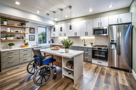 Accessible design meets the needs of multiple groups – from those with physical challenges to seniors aging in place to children learning their way around the kitchen. Safety is a must, but so is... Undercounter Refrigerator Drawers, Dish Drawers, Convection Wall Oven, Accessible Kitchen, Easy Waves, Kitchen Suite, Microwave Drawer, Refrigerator Drawers, Wheelchair Friendly