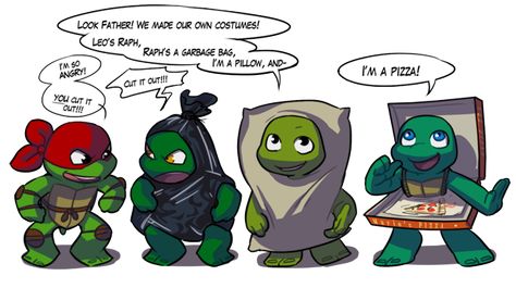 Leo X Raph, Turtle Tots, Ninja Turtles Funny, Tmnt Comics, Ninja Turtles Artwork, Teenage Ninja, Teenage Ninja Turtles, Tmnt Art, Ninja Turtles Art