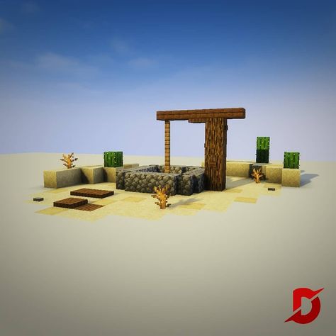 Desert Minecraft Ideas, Minecraft Desert Ideas, Minecraft Desert Building Ideas, Desert Path Minecraft, Desert Wall Minecraft, Desert Build Minecraft, Minecraft Desert Bridge, Minecraft Building Ideas Desert, Desert Well Minecraft