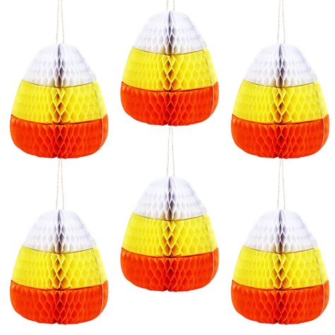 PRICES MAY VARY. Package Include: you will receive 6 cute candy corn honeycomb decorations; These are the ideal Halloween ornaments to tie your cute and creepy Halloween season together; Make a mystifying centerpiece, hang on the wall for a bewitching photo backdrop, or use your imagination to come up with other uses Adorable Halloween Party Decoration Application: it is suitable for Halloween ornaments cute wall decorations, adding vibrant colors and brightness to your outdoor or indoor party, Corn Centerpiece, Halloween Party Accessories, Decorations For Halloween, Indoor Party, Candy Corn Halloween, Honeycomb Decorations, Halloween Candy Corn, Cute Candy, Trunk Or Treat