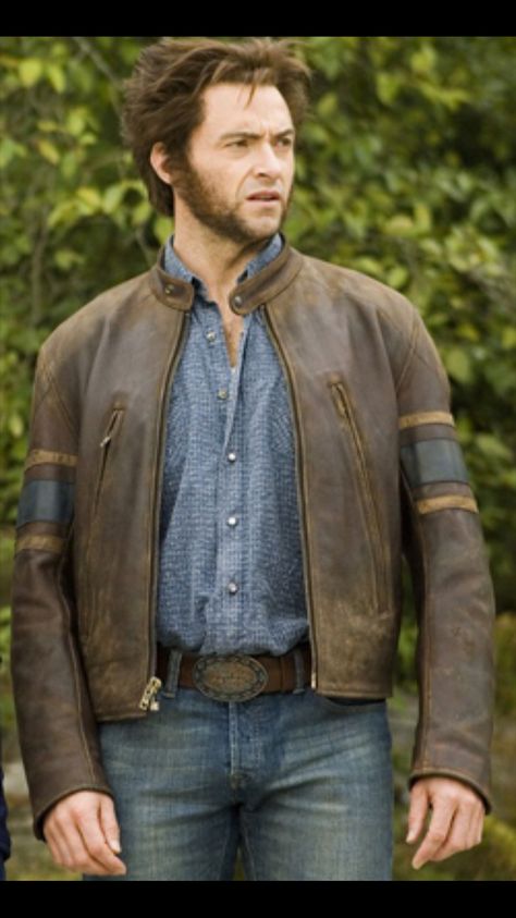 Wolverine Leather Jacket, Wolverine Jacket, Faux Leather Jacket Men, Brown Sheep, Varsity Jacket Women, Wolverine Hugh Jackman, Biker Jacket Men, Logan Wolverine, Varsity Jacket Men