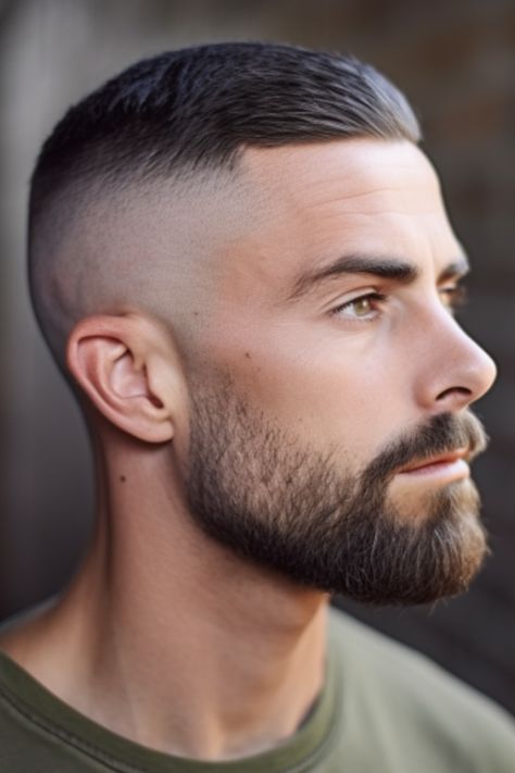 The high and tight drop fade is inspired by hairstyles but comes with a modern twist. It features a flat top combined with a sharp fade giving it a clean and disciplined appearance. Click here to check out more best drop fade haircut ideas for men. High Drop Fade, Faded Haircut, Haircut Ideas Trendy, Haircut Ideas For Men, Men Fade Haircut Short, Drop Fade Haircut, High And Tight Haircut, High Top Fade, Drop Fade