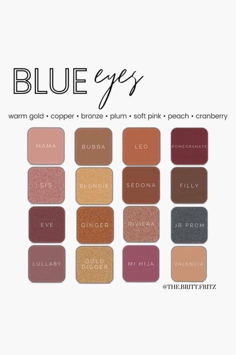 Eyeshadow Palettes For Green Eyes, Eye Shadow For Green Eyes, Eyeshadow Green Eyes, Colors For Green Eyes, Eye Enlarging Makeup, Blue Eye Shadow, Eyeshadow For Hooded Eyes, Neutral Makeup Look, Eyeshadow For Green Eyes