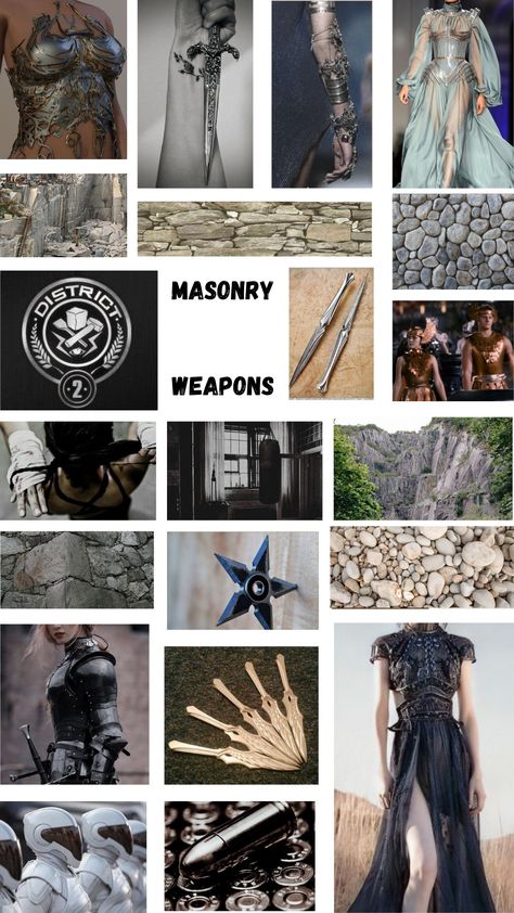 Masonry Aesthetic, District 2 Aesthetic, District 10 Aesthetic, District 2 Masonry Aesthetic, District 2 Hunger Games Outfits, District 8 Hunger Games Aesthetic, District 2 Hunger Games, District 12 Aesthetic Hunger Games, District 4 Aesthetic