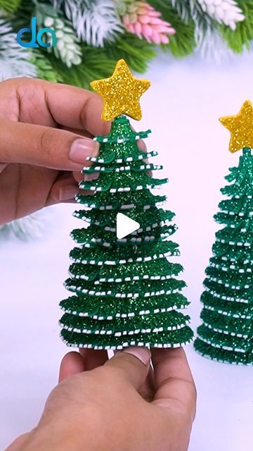 DIY Crafts & Art on Instagram: "How to Make Christmas Tree Using Glitter Foam🎄Ideas DIY Christmas Crafts🎁Holiday Dacor #Christmas #christmasornaments #crafts #christmasdecor #diy" Make Christmas Tree, Diy Christmas Crafts, Crafts Holiday, How To Make Christmas Tree, Christmas Things, Christmas Crafts Diy, Diy Christmas, Christmas Diy, Christmas Crafts