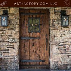 Craftsman Doors, Barn Exterior, Craftsman Style Doors, Rustic Wood Doors, Plank Door, Craftsman Door, Custom Wood Doors, Cabin Doors, Mountain Ranch