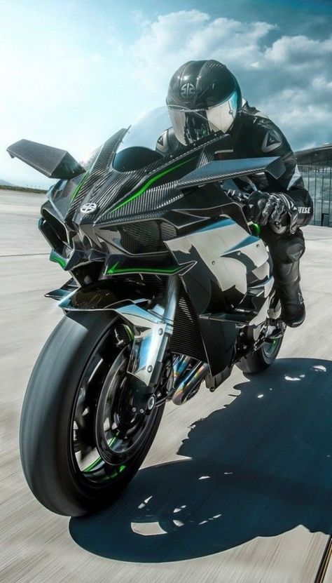 Kawasaki H2 R Kawasaki Ninja Bike, Ninja H2r, Ninja Bike, Tmax Yamaha, Kawasaki H2, Kawasaki Motor, Motos Yamaha, Kawasaki Bikes, Image Moto