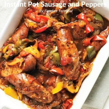 Instant Pot Sausage and Peppers made with Italian Sausages or smoked sausages, colorful peppers, onions, garlic and tomato is a fantastic one-pot meal that you can make without much effort. Enjoy this Sausage, pepper and onions inside a Hoagie roll, a sandwich and make a complete meal. Sausage Peppers And Onions, Sausage Peppers, Best Pressure Cooker, Best Sausage, Instant Pot Pork, Smoked Cooking, Sausage And Peppers, Instant Pot Dinner Recipes, Easy Instant Pot Recipes