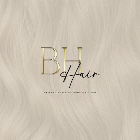 New premises meant new branding for @bh.hair 👌🏼✨ Branding really is key—it's your chance to showcase who you are, gives an instant impression of your business, and lets your clients know why they should choose you! *Pre-scheduled content . . . #logodesign #logo #luxurylogo #design #logodesigner #graphicdesigner #beautylogo #logos #hairlogo #personalised #aestheticslogo #brandingdesign #spmulogo #beautybranding #businesslogo #logoinspiration #logodesigns #makeuplogo #logoinspirations Logo Design For Hair Business, Hair Brand Logo Design, Hair Page Logo, Hair Logo Design Ideas, Hair Brand Logo, Hair Branding, Hair Logo Design, Salon Logo Design, New Branding