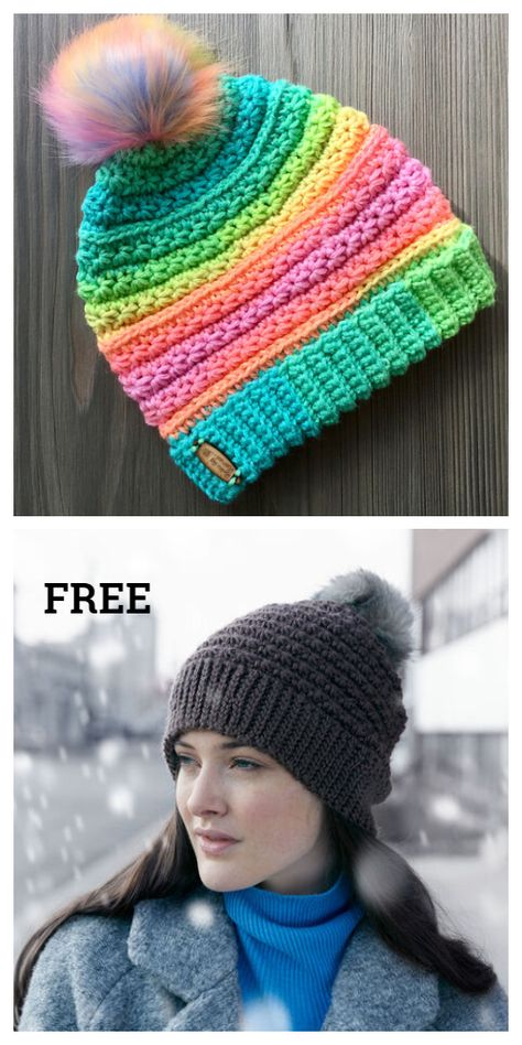 Crochet Star Stitch Hat, Crochet Childrens Hats Free Patterns, Crochet Hats Kids, Crochet Reading, Kids Hats Patterns, Crochet Star Patterns, Crochet Star Stitch, Crochet Beanie Pattern Free, Crochet Adult Hat