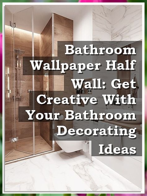 Looking for a bathroom wallpaper that will help spruce up your space? Look no further than bathroom wallpaper half wall! This wallpaper is made to look like a rough, half-wall, and can be used as a unique and stylish way to decorate your bathroom. Bathroom Stick On Wallpaper, Half Wallpaper Half Paint, Wallpaper Half Wall, Funky Bathroom Wallpaper, Half Wallpaper, Funky Bathroom, Countertop Cabinet, Herringbone Wallpaper, Concrete Wallpaper