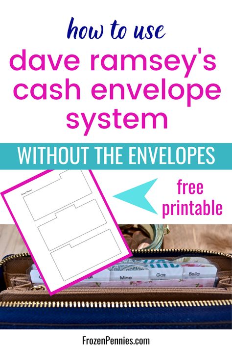 Dave Ramsey Cash Envelope System, Cash Envelope System Categories, Cash Envelope System Wallet, How To Find Motivation, Envelope System Wallet, Money Management Printables, Saving Money Quotes, Credit Card Debt Payoff, Debt Payoff Plan