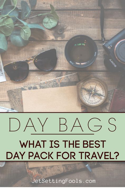 A good day bag is essential when traveling. As full-time travelers, our daypack bags are one of the most important items we carry; we never explore a city or go on a hike without it. As we prepared for our initial ‘Round the World trip, we were tasked with finding the Best Day Pack for Travel. Day Packs For Travel, Day Bags For Travel, Travel Day Bag, Pack For Travel, Best Travel Luggage, Round The World Trip, Time Travelers, Packing Hacks, World Trip