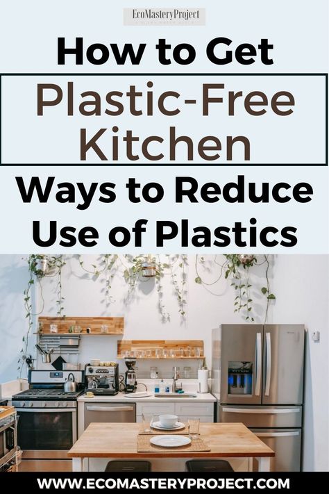 We're all working to reduce plastic in our lives. Join the movement and take part with these ideas that will help you create a more sustainable kitchen! This is how I've been able to get my family's dishes, food storage containers, cooking utensils and even my toothbrush--plastic free. Check out this list of ways from living without plastics for your own home. Share it if you find this helpful! Plastic Free Kitchen Utensils, Plastic Free Home, Plastic Free Kitchen, Environmentally Friendly Living, Eco Kitchen, Plastic Free Living, Zero Waste Kitchen, Sustainable Kitchen, Eco Friendly Kitchen