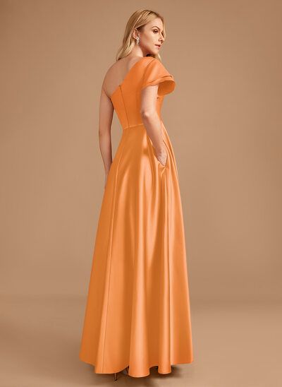 Light Orange Bridesmaid Dresses, Light Orange Dress, Orange Formal Dresses, Orange Bridesmaid, Orange Bridesmaid Dresses, Party Aesthetic, Pale Orange, Cheap Bridesmaid Dresses, Orange Dress