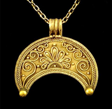 Ancient Greece Jewelry, Greece Necklace, Greece Jewelry, Period Jewelry, Ancient Roman Jewelry, Ancient Greek Jewelry, Crescent Moon Jewelry, Roman Jewelry, Ancient Jewellery