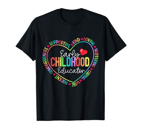 PRICES MAY VARY. Perfect For A Early Childhood Educator Counselor, Educator, Pre K Team, Education Graduate, Principal, The Kinder Squad, Or Any Crew On The First Day Of School, The 100th Day, A Birthday, Christmas, Or Other Parties. Head Start Crew Idea. Saying: Be kind, choose kindness, and spread positivity! Growth mindset, positive thinking, and other modern Daycare Provider teacher's lessons are captured in this design for preschool, kindergarten, or elementary kids Toddler. Lightweight, Cl Modern Daycare, Early Childhood Educator, Teacher Preschool, Daycare Providers, Choose Kindness, Teaching Outfits, Teacher Lessons, Spread Positivity, Childhood Education