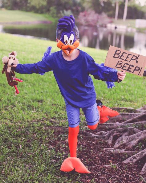 Road Runner Costume, Space Jam Costume, My Sons, Family Halloween Costumes, Family Halloween, April Fools, Road Runner, Holidays Halloween, Looney Tunes