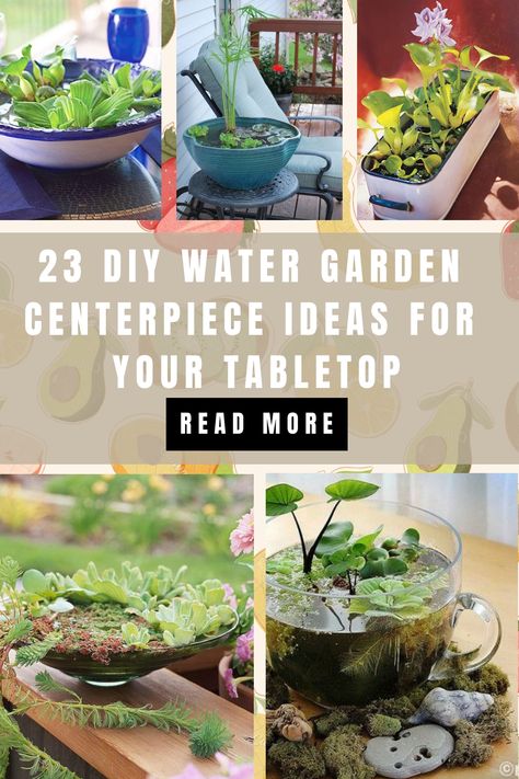 Are you looking for a creative and unique way to add natural beauty to your home decor? Look no further than a… Diy Table Fountain, Garden Centerpiece Ideas, Diy Water Garden, Small Water Fountain, Small Water Gardens, Container Water Gardens, Garden Centerpiece, Tabletop Water Fountain, Diy Fountain