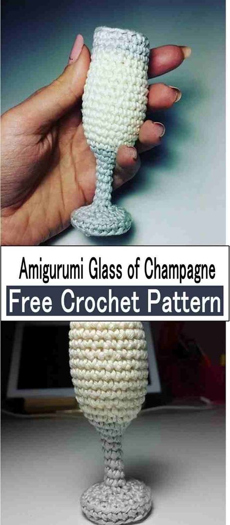 This delightful pattern provides a step-by-step guide to creating a charming wine glass amigurumi. Starting from the sturdy base and working your way up, the pattern is designed to be crocheted as one continuous piece, ensuring a smooth crafting experience without the need to sew parts together. Ideal for adding a touch of whimsy to your home or gifting to wine enthusiasts, this pattern combines simplicity and elegance. With easy-to-follow instructions, it promises a rewarding project that bring Crochet Wine Charms, Crochet Wine, Baby Dress Diy, Crochet Organizer, Crochet Diaper Cover, Easter Egg Pattern, Bobble Stitch, Crochet Baby Dress, Easter Crochet