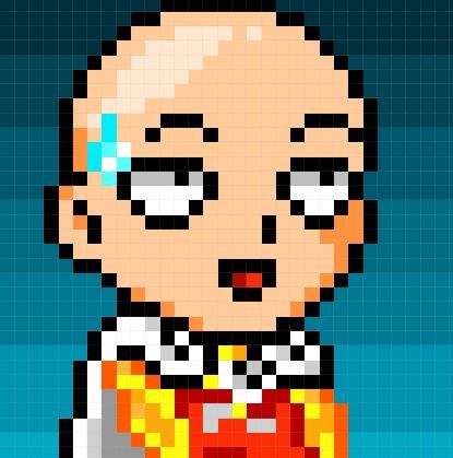 Pixel Art Templates, Cool Pixel Art, Pixel Drawing, Pix Art, Anime Pixel Art, Pixel Art Pattern, Cute Anime Wallpaper, Saitama, Pattern Art