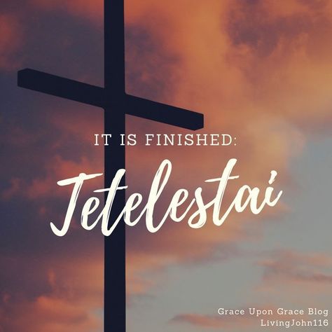 Check out this really great blog blog post from Grace Upon Grace. https://jlbarnett1.wixsite.com/livingjohn116/home/it-is-finished-tetelestai  Its about a powerful word Jesus used on the day he died to let us all know He paid our debt in full! It Is Finished Jesus, Finished Quotes, Good Friday Quotes, Bible Photos, Grace Upon Grace, Easter Week, Bible Journal Notes, Bible Stories For Kids, It Is Finished