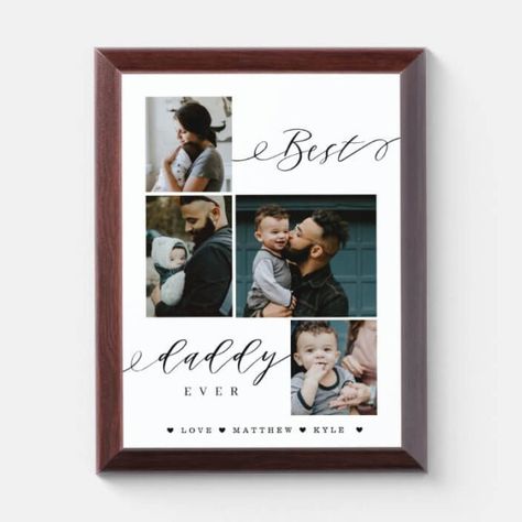 Family Photo Frame Ideas, Collage Grid, Diy Father's Day Cards, 4 Photo Collage, Family Photo Frame, Photo Frame Ideas, Kids Fathers Day Gifts, Family Photo Collage, Family Photo Collages