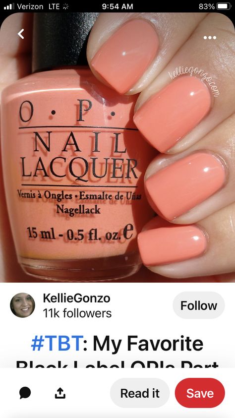 Melon Color Nails, Melon Nails Coral, Dark Peach Nails, Guava Nail Color, Dark Salmon Nails, Grapefruit Nail Color, Fall Nail Art, Nail Lacquer, Nail Colors