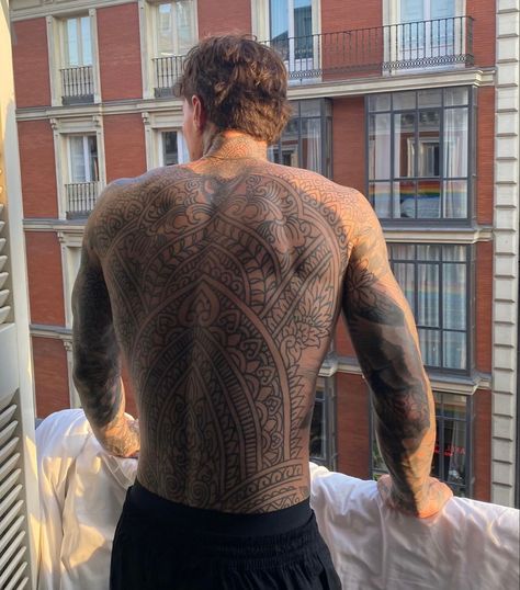 Full Men’s Back Tattoos, Huge Back Tattoos Men, Back Tattoo Men Upper, Ornamental Back Tattoo Men, Full Back Piece Tattoo, Tattoo Espalda Hombre, Big Back Tattoos, Full Back Tattoos For Men, Quarter Zip Outfit Men