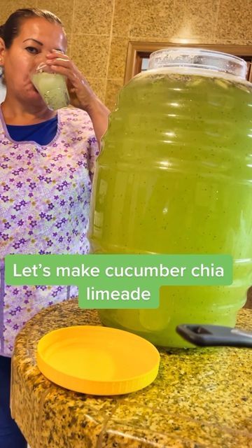 Cucumber Chia Water, Cucumber And Chia Water, Cucumber Lemon Agua Fresca, Cucumber Lemon Chia Seed Water, Cucumber Chia Agua Fresca, Lime Agua Fresca Recipe, Blueberry Agua Fresca, Agua Fresca Lime, Cucumber Aqua Fresca Recipes