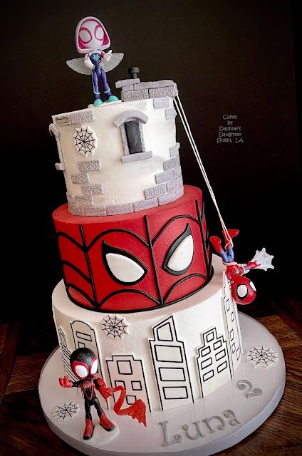 Spiderman Birthday Cake Ideas, Spider Man Theme, Spiderman Birthday Party Decorations, Friends Birthday Cake, Spiderman Birthday Cake, Spidey And His Amazing Friends, Friends Cartoon, Spiderman Birthday Party, 4th Birthday Cakes