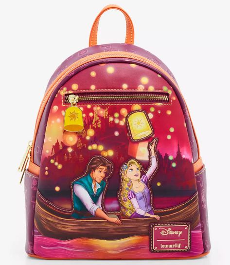 12 Loungefly Bags You’ll LOVE If You Always Stay at Disney’s Art of Animation Hotel Tangled Loungefly Backpack, Disney Loungefly Backpack Tangled, Loungefly Princess Books, Rapunzel Loungefly Backpack, Loungefly Disney Backpack Collection, Disney Cruise Loungefly, Disney Tangled Bag, Rapunzel Loungefly, Tangled Loungefly