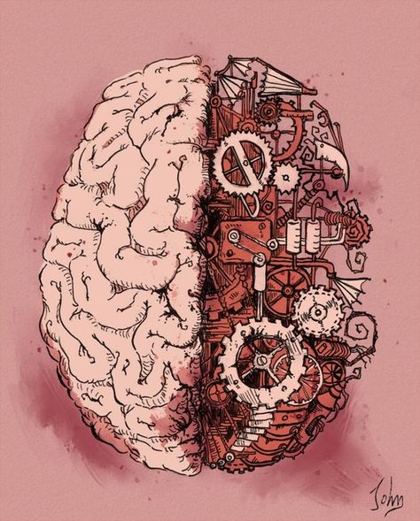 “ “Neuroanatomy” by Jonathan Calsolaro on INPRNT ” Human Heart Tattoo, Steampunk Kunst, Brain Illustration, Medical Wallpaper, Brain Art, Medical Art, Steampunk Art, Human Brain, 판타지 아트