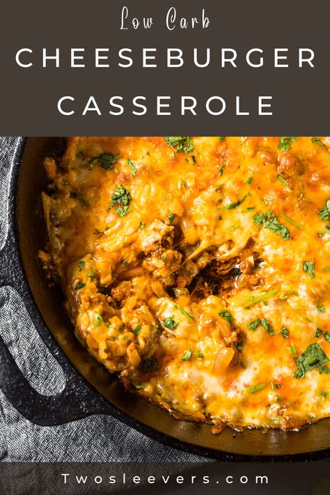 Cheeseburger Casserole Keto, Keto Cheeseburger Casserole, Low Carb Cheeseburger Casserole, Low Carb Cheeseburger, Cheeseburger Casserole Recipe, Healthy Hamburger, Keto Cheeseburger, Ground Beef Keto Recipes, Casserole Keto