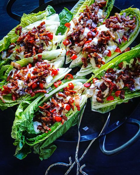 Steakhouse Wedge Salad, Chipotle Chicken Chili, Wedge Salad Recipes, Community Kitchen, Wedge Salad, Brussels Sprout, Healthy Recipes Easy Snacks, Chipotle Chicken, Healthy Snacks Easy